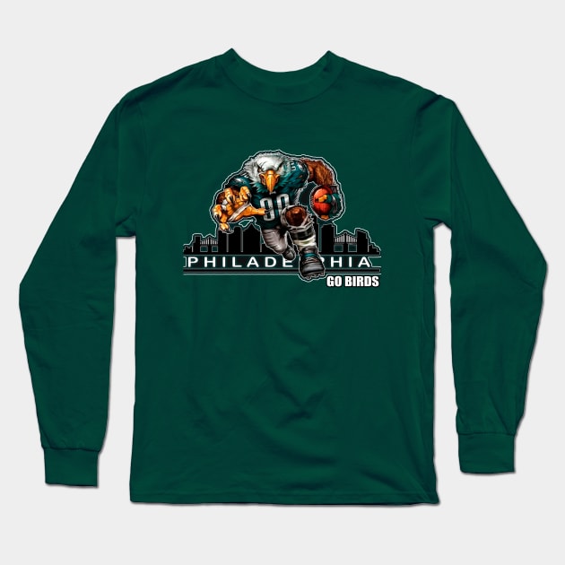 Go Birds Long Sleeve T-Shirt by Sneeka 